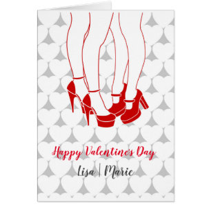 Lesbenpaar küsst am Valentinstag