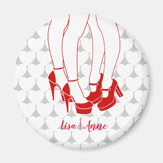 Lesbenpaar küsst am Valentinstag Magnet