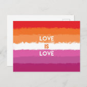 Lesbenstolz Postkarte (Vorne/Hinten)