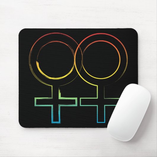 Lesbensymbol Mousepad (Mit Mouse)