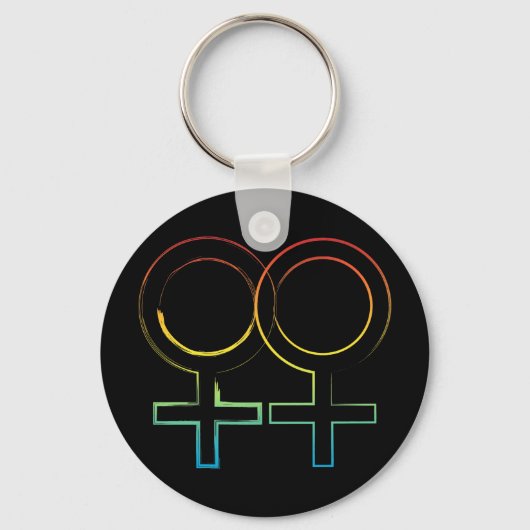 Lesbensymbol Schlüsselanhänger (Vorderseite)