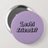LESBI-FREUNDE BUTTON (Vorne & Hinten)