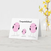 Lesbian adoptierte ein Mädchen Glückwünsche Karte (Gelbe Blume)