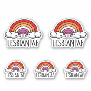 LESBIAN AF AUFKLEBER