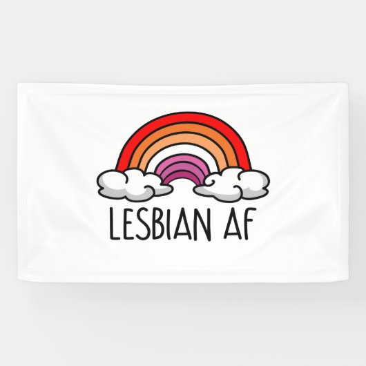 LESBIAN AF BANNER (Horizontal)