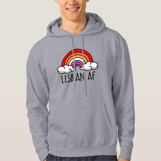 LESBIAN AF HOODIE (Vorderseite)