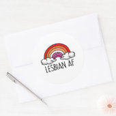 LESBIAN AF RUNDER AUFKLEBER (Umschlag)