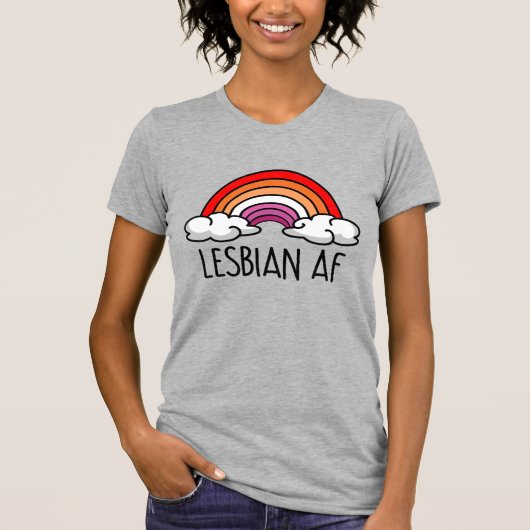 LESBIAN AF T-Shirt (Vorderseite)