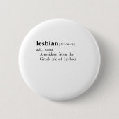 LESBIAN (Begriffsbestimmung) Button (Vorderseite)