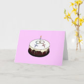 Lesbian Birthday Cake Karte (Gelbe Blume)