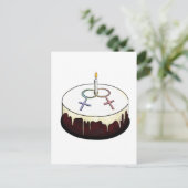Lesbian Birthday Cake Postkarte (Stehend Vorderseite)