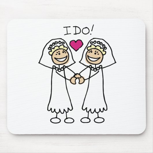 Lesbian Brides Mousepad (Vorne)