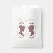 Lesbian Brides Regency Pink Blume Geschenktütchen (Vorderseite)