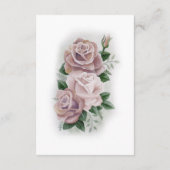 Lesbian Brides Regency Pink Roses Begleitkarte (Rückseite)