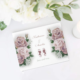 Lesbian Brides Regency Pink Roses Gästebuch