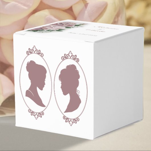 Lesbian Brides Regency Pink Roses Geschenkschachtel