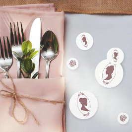 Lesbian Brides Regency Pink Roses Konfetti