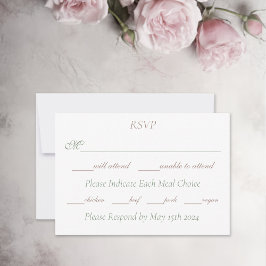 Lesbian Brides Regency Pink Roses RSVP Karte