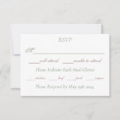 Lesbian Brides Regency Pink Roses RSVP Karte (Vorderseite)