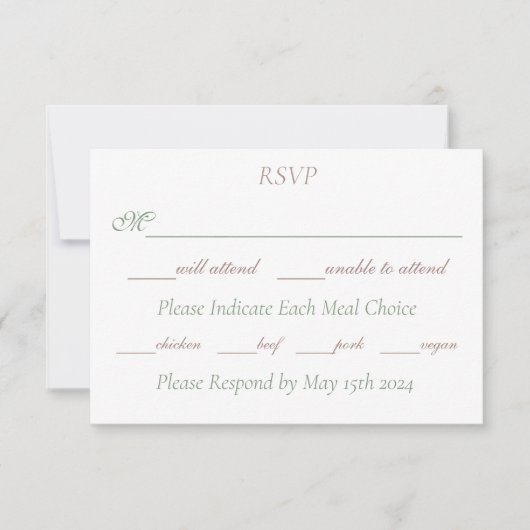 Lesbian Brides Regency Pink Roses RSVP Karte (Vorderseite)