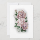 Lesbian Brides Regency Pink Roses Save The Date (Rückseite)