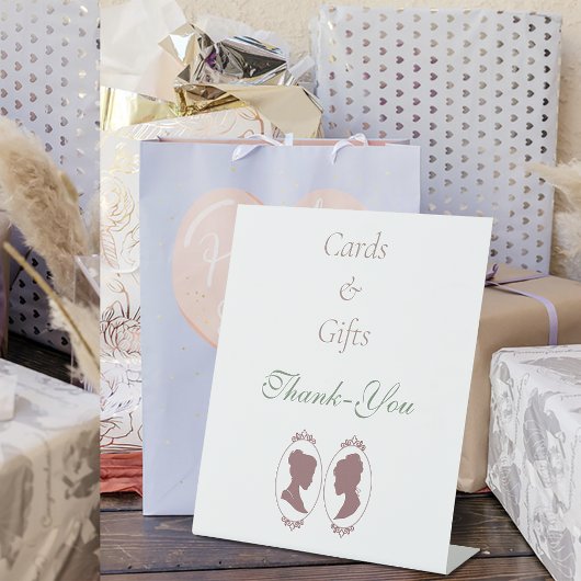 Lesbian Brides Regency Pink Roses Sockelschild