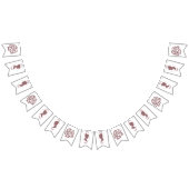 Lesbian Brides Regency Pink Roses Wimpelkette (Alle)