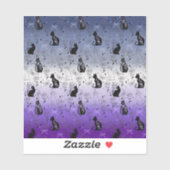 Lesbian Butch Pride Black Cat - Mystische Hexe Aufkleber (Blatt)