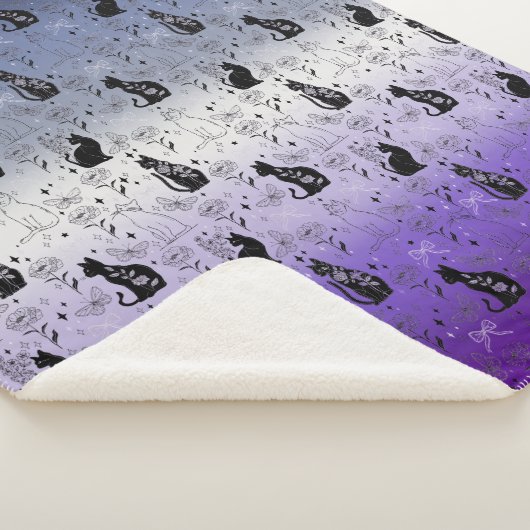 Lesbian Butch Pride Black Cat - Mystische Hexe Sherpadecke (3/4)