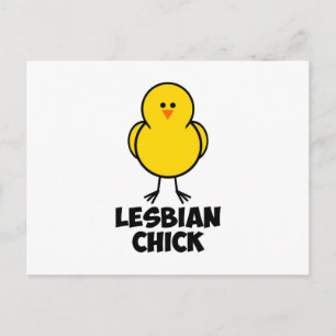 Lesbian Chick Postkarte