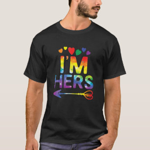 Lesbian Couple Funny Ich bin ihr Matching LGBT Pri T-Shirt