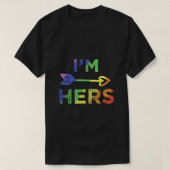 Lesbian Couple Im Hers Shes Mine Matching LGBT Pri T-Shirt (Design vorne)