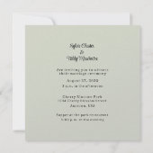 Lesbian Couple Rainbow Wedding Einladung (Rückseite)