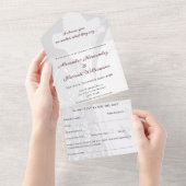 Lesbian Couple Wedding Einladung (Abreißtisch)