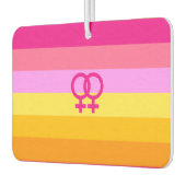 Lesbian Dawn Pride WLW Autolufterfrischer (Links)