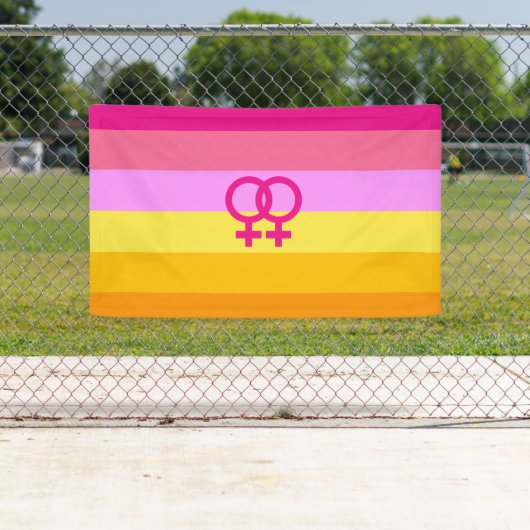 Lesbian Dawn Pride WLW Banner (Insitu)