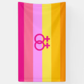 Lesbian Dawn Pride WLW Banner (Vertikal)