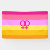Lesbian Dawn Pride WLW Banner (Horizontal)