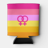 Lesbian Dawn Pride WLW Dosenkühler (Vorderseite)