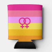 Lesbian Dawn Pride WLW Dosenkühler (Rückseite)