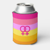 Lesbian Dawn Pride WLW Dosenkühler (Kanne Rückseite)