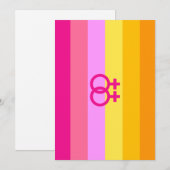 Lesbian Dawn Pride WLW Feiertagskarte (Vorne/Hinten)