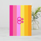 Lesbian Dawn Pride WLW Feiertagskarte (Stehend Vorderseite)