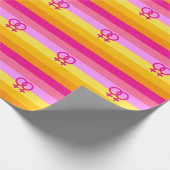 Lesbian Dawn Pride WLW Geschenkpapier (Ecke)