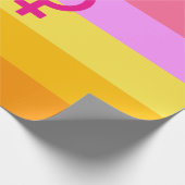 Lesbian Dawn Pride WLW Geschenkpapier (Ecke)