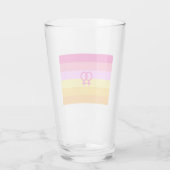 Lesbian Dawn Pride WLW Glas (Rückseite)