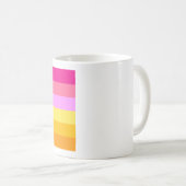 Lesbian Dawn Pride WLW Kaffeetasse (VorderseiteRechts)