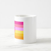 Lesbian Dawn Pride WLW Kaffeetasse (Mittel)