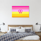 Lesbian Dawn Pride WLW Leinwanddruck (Insitu (Schlafzimmer))