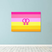 Lesbian Dawn Pride WLW Leinwanddruck (Insitu (Holzboden))